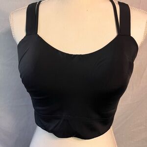 Lululemon Black Satin Crop/sports bra